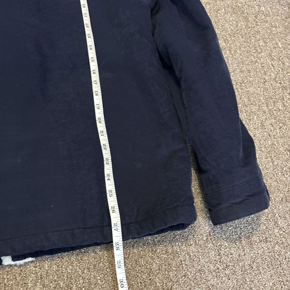 Levis Tracker Jacket Mens Small Blue Corduroy Sherpa Fleece Lined Flap Pocket - Picture 2 of 11
